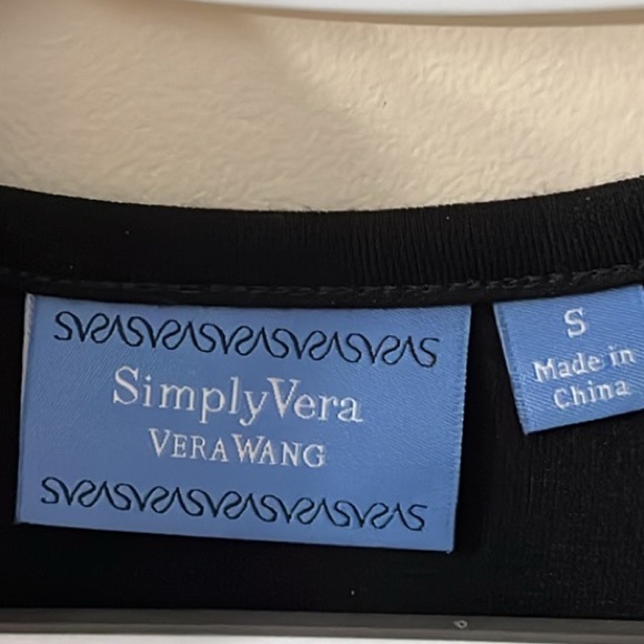 SIMPLY VERA VERA WANG  Black Sequin Sleeveless Blouse NWT - Picture 7 of 12